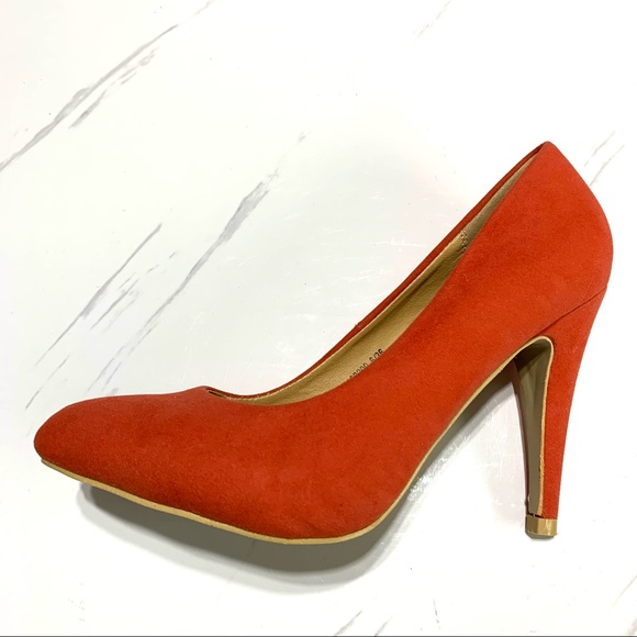 A.Co Pump Suede Orange Shoes - size US 6 /EUR 36 - Picture 8 of 12